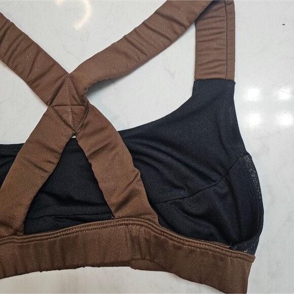 Joy Lab Mixed Metallic High Shine Elevated Basic Wireless Sports Bra Size XS - Picture 11 of 13